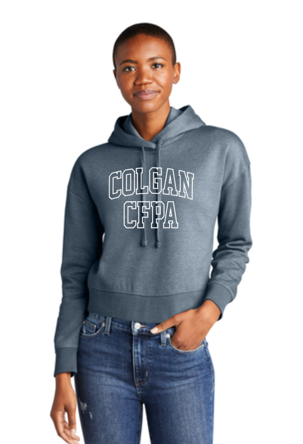 Collegiate Crop Sweatshirt Hoodie Online Sale