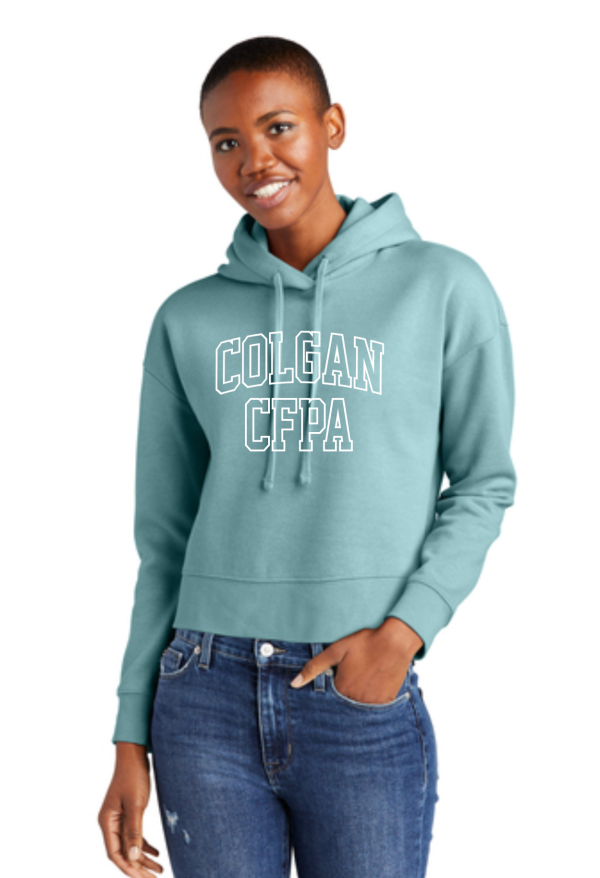 Collegiate Crop Sweatshirt Hoodie Online Sale