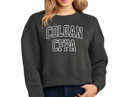 Collegiate Crop Sweatshirt Cheap