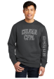 Collegiate Sweatshirt with Concentration Cheap