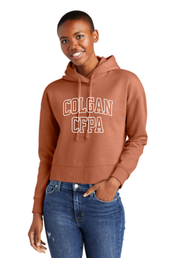 Collegiate Crop Sweatshirt Hoodie Online Sale