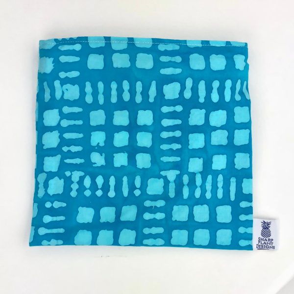 Blue Batik Reusable Snack Bags Discount