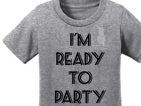 Ready To Party Kids Graphic Tee For Sale