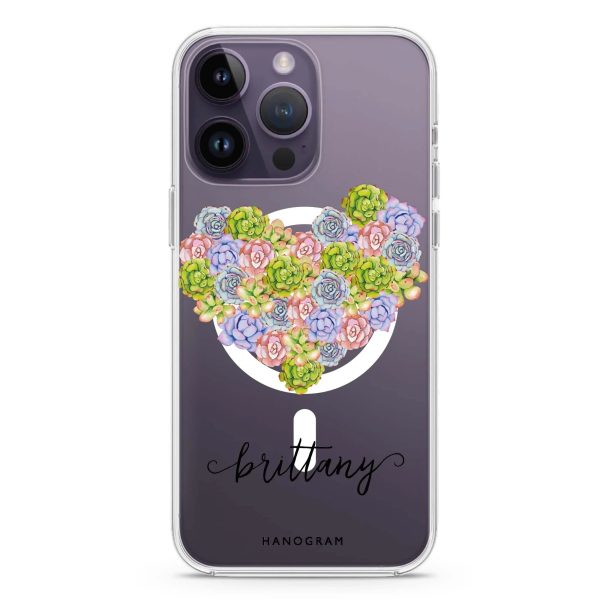 Floral Heart iPhone 12 Pro Max MagSafe Compatible Ultra Clear Case on Sale