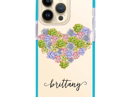 Floral Heart iPhone 12 Pro Ultra Shockproof Case For Cheap