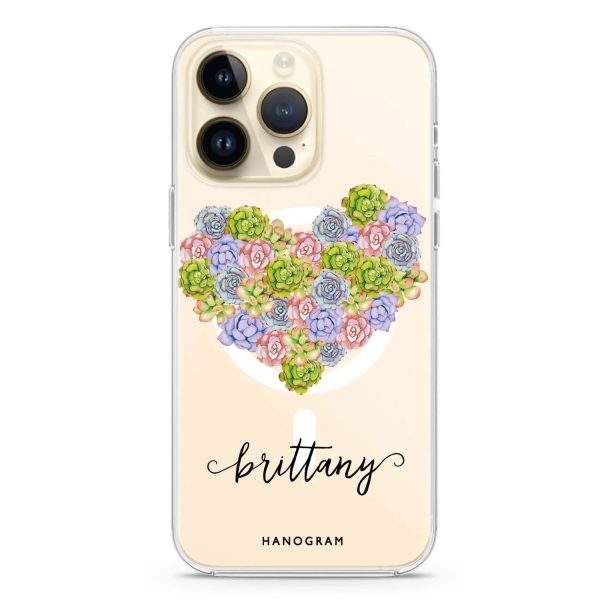 Floral Heart iPhone 12 Pro Max MagSafe Compatible Ultra Clear Case on Sale