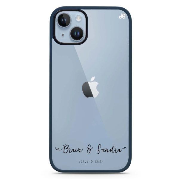 You & Me & Our Date iPhone 15 Plus Impact Guard Bumper Case Online now