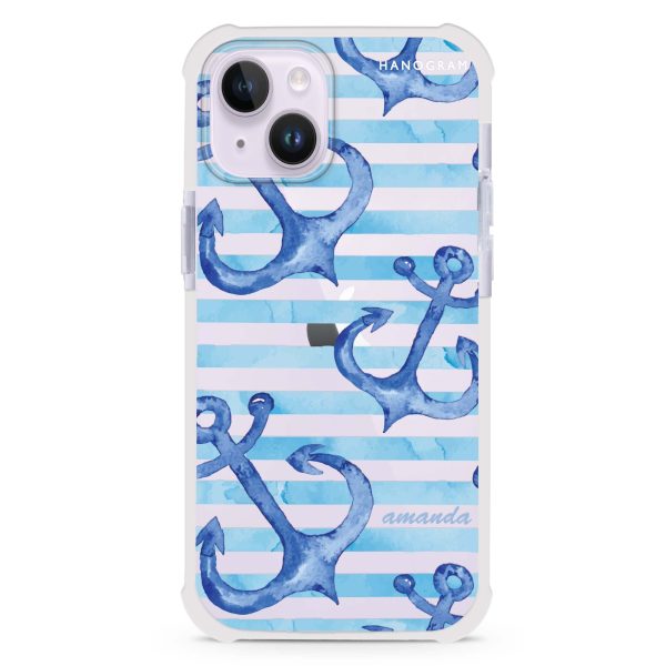 Blue Anchor iPhone 14 Plus Ultra Shockproof Case Fashion