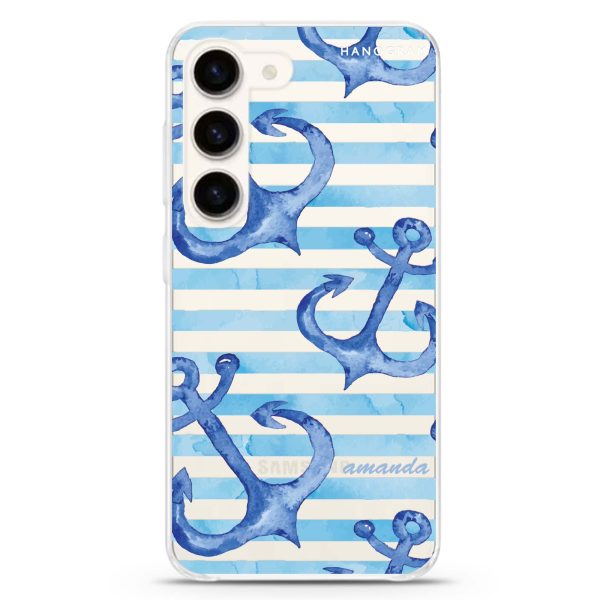 Blue Anchor Samsung Galaxy Ultra Clear Case For Sale