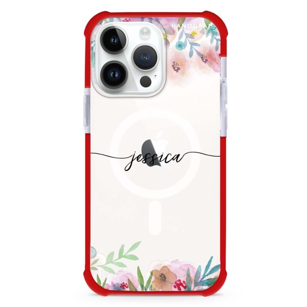 Art of Floral iPhone 14 Pro Max MagSafe Compatible Ultra Shockproof Case For Sale