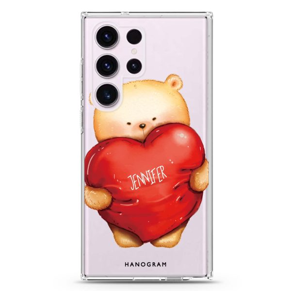 Bear Hug Samsung Galaxy Ultra Clear Case Sale