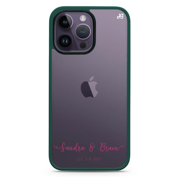 You & Me & Our Date iPhone 15 Pro Impact Guard Bumper Case Online Sale