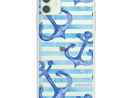 Blue Anchor iPhone 12 mini Ultra Clear Case Fashion