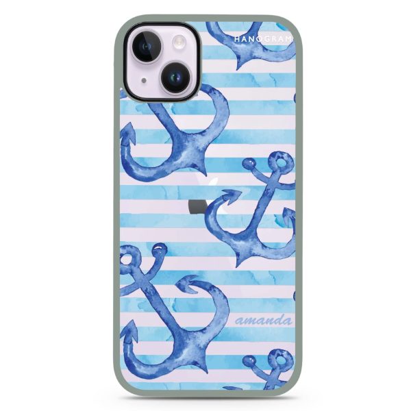 Blue Anchor iPhone 14 Plus Impact Guard Bumper Case on Sale