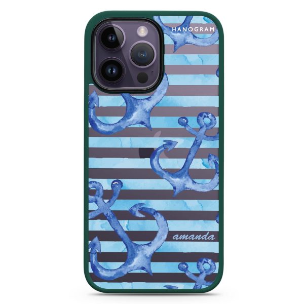 Blue Anchor iPhone 15 Pro Max Impact Guard Bumper Case Online now