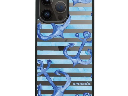 Blue Anchor iPhone 14 Pro Impact Guard Bumper Case For Sale