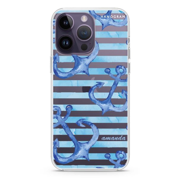 Blue Anchor iPhone 13 Pro Max Ultra Clear Case For Sale