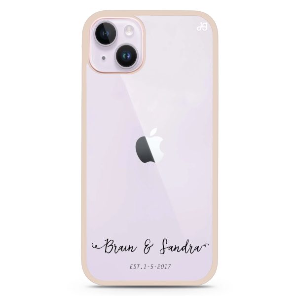 You & Me & Our Date iPhone 15 Plus Impact Guard Bumper Case Online now