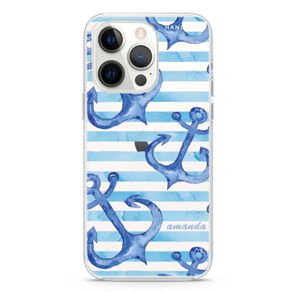 Blue Anchor iPhone 13 Pro Max Ultra Clear Case For Sale