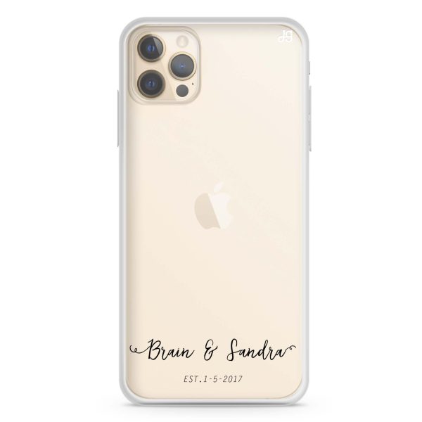 You & Me & Our Date iPhone 12 Pro Max Ultra Clear Case Online Sale