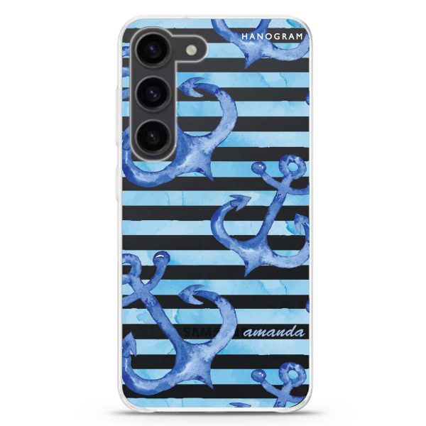 Blue Anchor Samsung Galaxy Ultra Clear Case For Sale