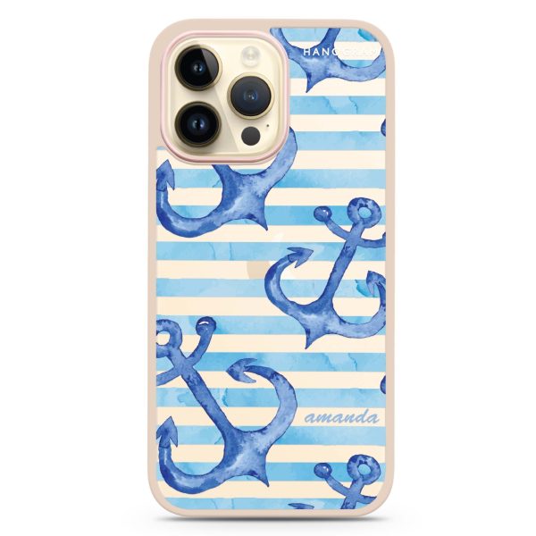 Blue Anchor iPhone 14 Pro Impact Guard Bumper Case For Sale