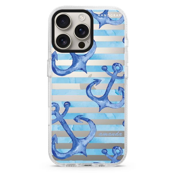 Blue Anchor iPhone Ultra Clear Case For Sale