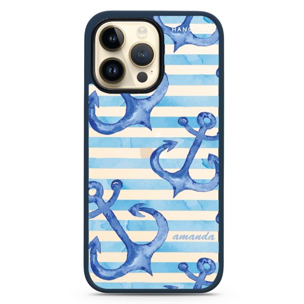 Blue Anchor iPhone 14 Pro Impact Guard Bumper Case For Sale