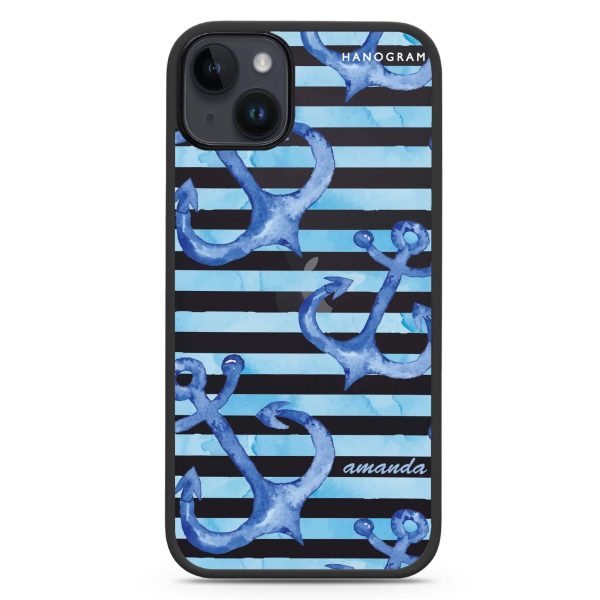 Blue Anchor iPhone 13 Mini Impact Guard Bumper Case on Sale