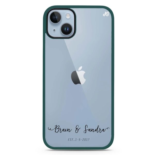 You & Me & Our Date iPhone 15 Plus Impact Guard Bumper Case Online now