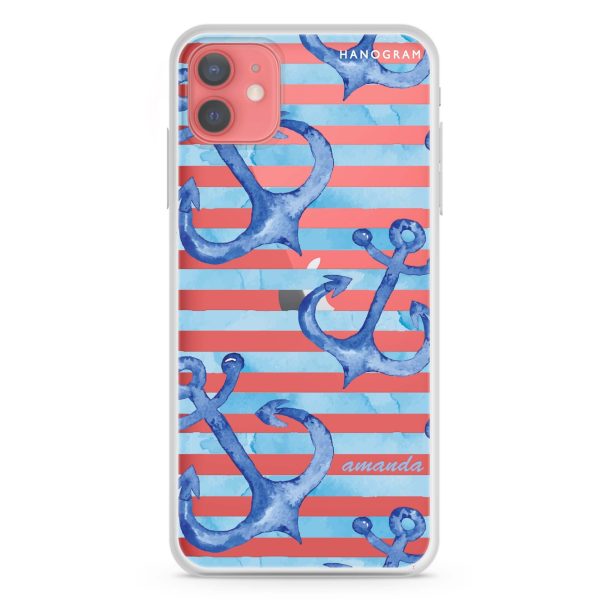 Blue Anchor iPhone 12 mini Ultra Clear Case Fashion