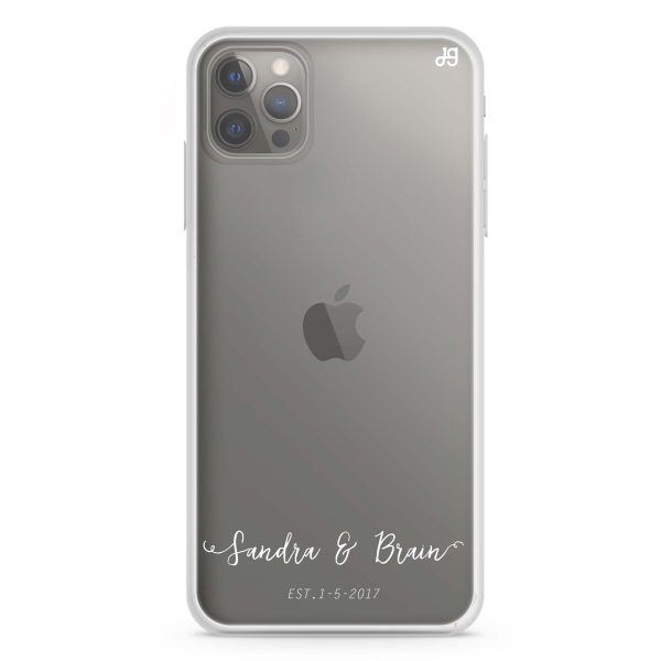 You & Me & Our Date iPhone 12 Pro Max Ultra Clear Case Online Sale