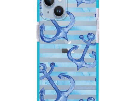 Blue Anchor iPhone 14 Plus Ultra Shockproof Case Fashion