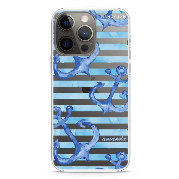 Blue Anchor iPhone 13 Pro Max Ultra Clear Case For Sale