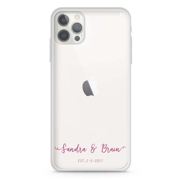 You & Me & Our Date iPhone 12 Pro Max Ultra Clear Case Online Sale