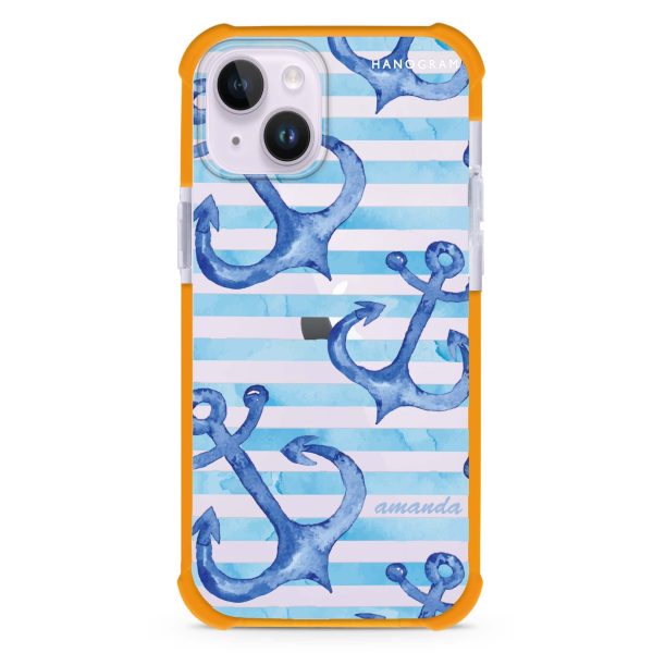 Blue Anchor iPhone 14 Plus Ultra Shockproof Case Fashion