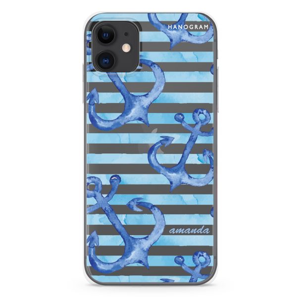 Blue Anchor iPhone 11 Ultra Clear Case Cheap