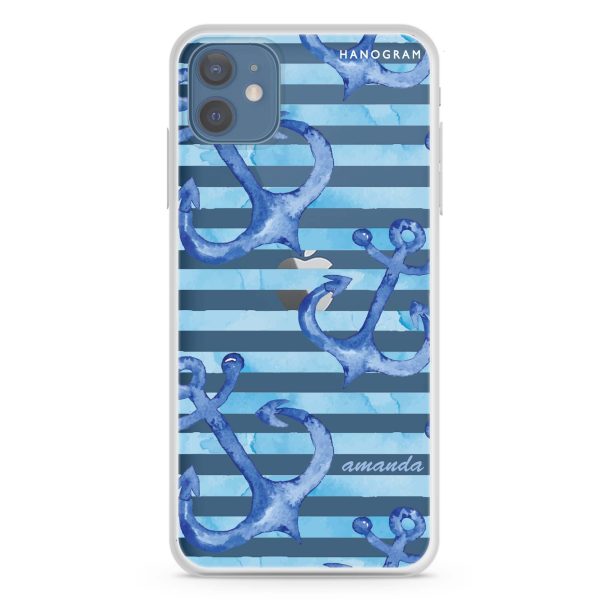 Blue Anchor iPhone 12 mini Ultra Clear Case Fashion