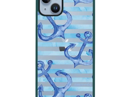 Blue Anchor iPhone 13 Mini Impact Guard Bumper Case on Sale