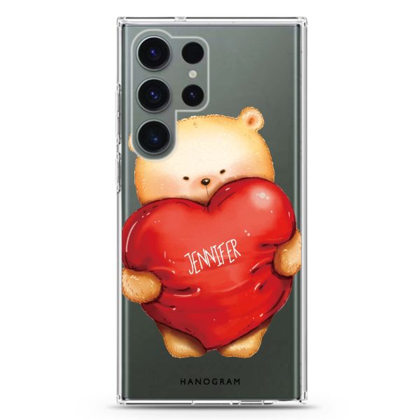 Bear Hug Samsung Galaxy Ultra Clear Case Sale