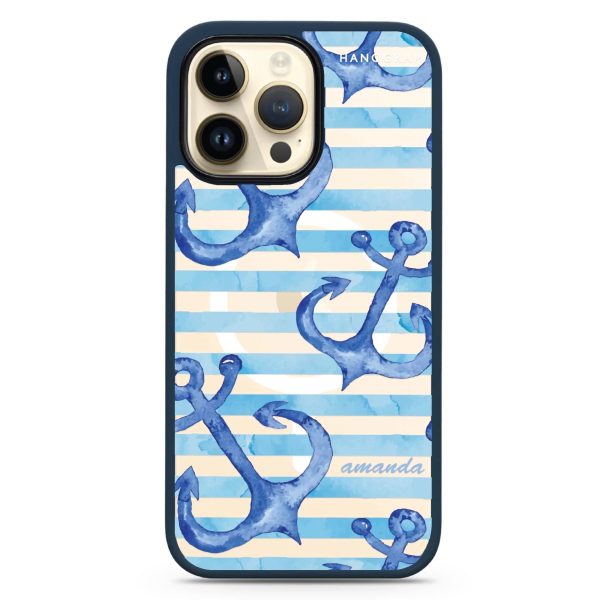 Blue Anchor iPhone 14 Pro Max MagSafe Compatible Impact Guard Bumper Case Sale