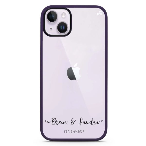 You & Me & Our Date iPhone 15 Plus Impact Guard Bumper Case Online now