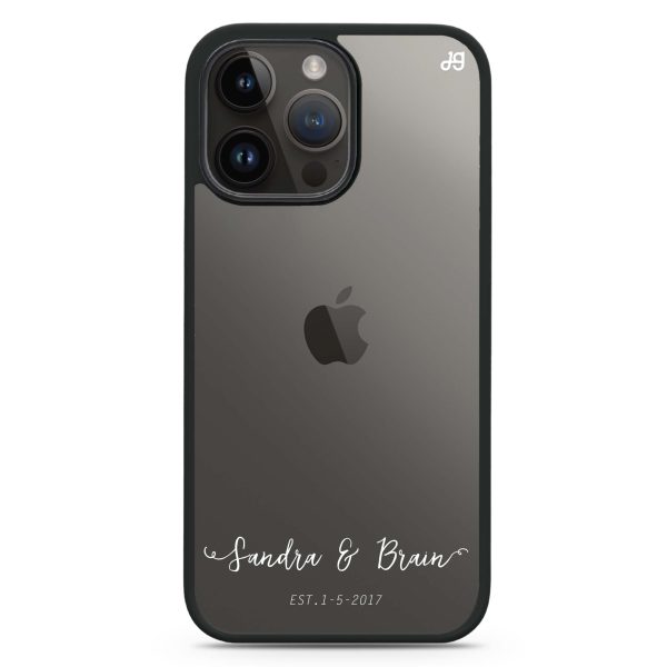 You & Me & Our Date iPhone 15 Pro Impact Guard Bumper Case Online Sale