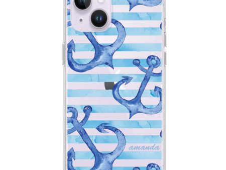 Blue Anchor iPhone 13 Mini Ultra Clear Case Cheap