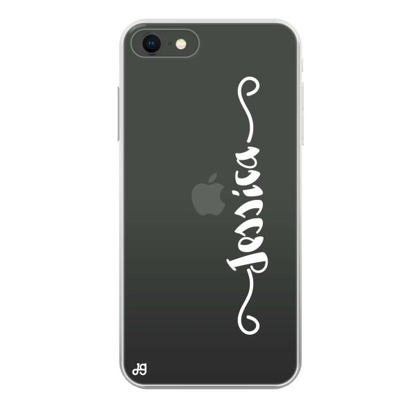 Casual Vertical Name iPhone SE Ultra Clear Case Cheap