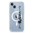 Casual Vertical Name iPhone 13 MagSafe Compatible Ultra Clear Case Fashion