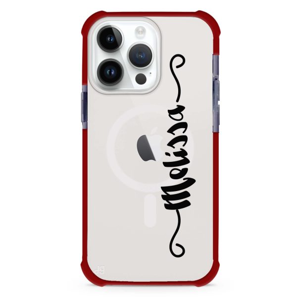 Casual Vertical Name iPhone 14 Pro Max MagSafe Compatible Ultra Shockproof Case Online Hot Sale