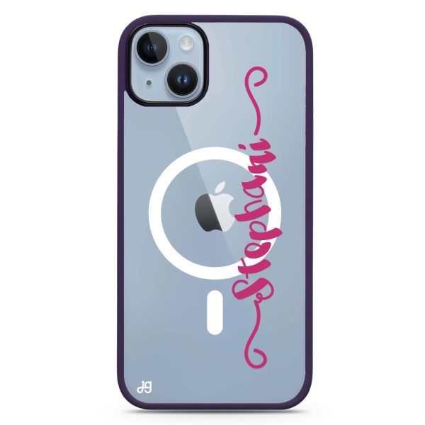 Casual Vertical Name iPhone 14 Plus MagSafe Compatible Impact Guard Bumper Case Online Hot Sale