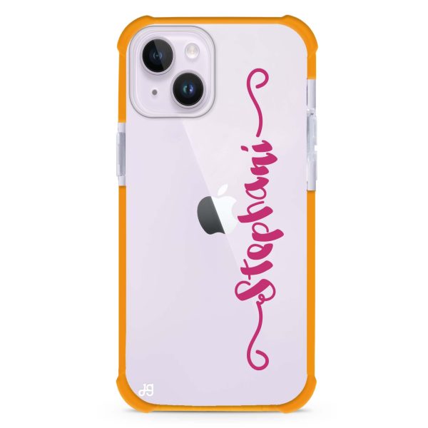 Casual Vertical Name iPhone 14 Plus Ultra Shockproof Case Discount