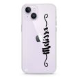 Casual Vertical Name iPhone 14 Plus Ultra Clear Case on Sale